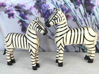 【熱賣 巴厘島原木雕刻 斑馬 家居辦公擺件木馬 馬到成功 新居裝飾】價格,廠家,圖片,木質、竹質工藝品,義烏市騰澤工藝品商行-